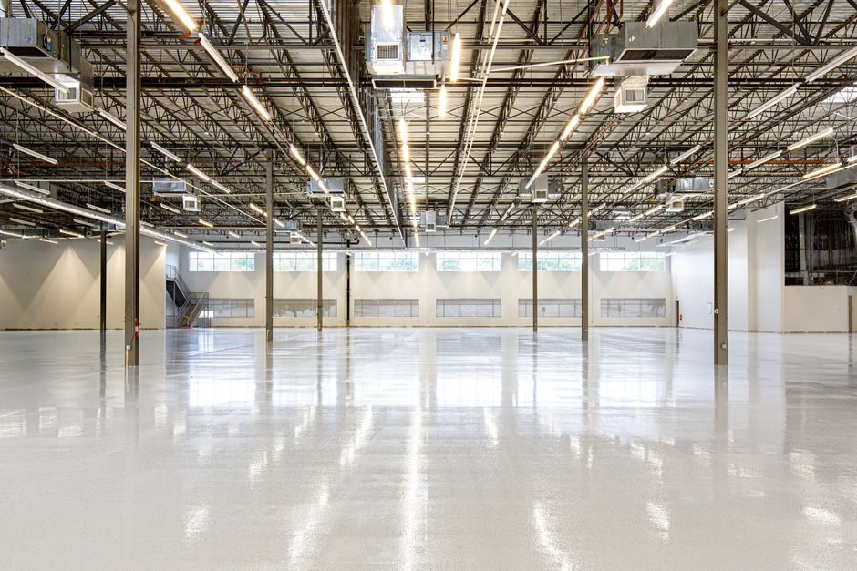 polished concrete floors high-gloss modern facility - caring for polished concrete floors
