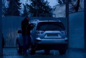 blue power wash